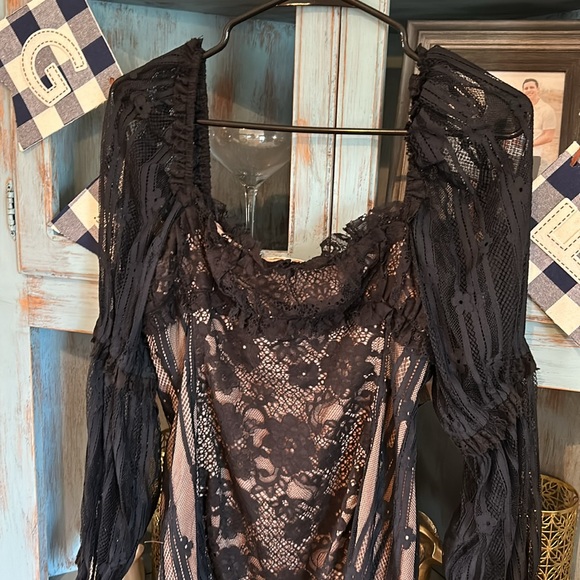 For Love & Lemons large Lacy black dress - Picture 12 of 15